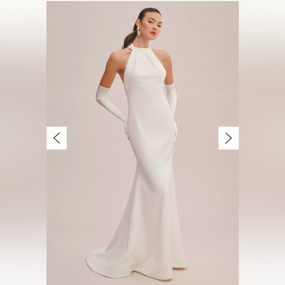 Viktor & Rolf for BHLDN Maisie High-Neck Bow-Back Wedding Gown